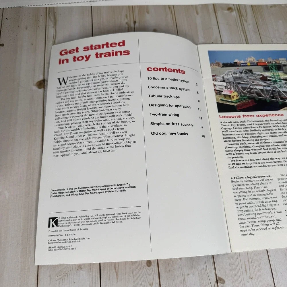 Get Started in Toy Trains Kalmbach Publishing 2006 Model Railroading Guide